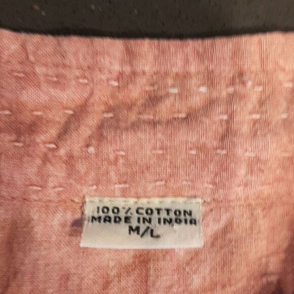 Cotton Made In India Pink Shirt and Drawstring Pants Set - Picture 5 of 16